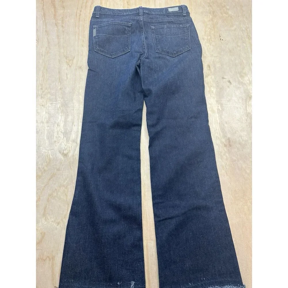 Paige Hillside Premium Denim Jeans Wide Leg 30 Dark Wash‎